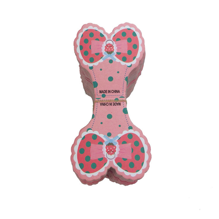 KP0942髮飾配件-韓版圓點蝴蝶結包裝卡紙