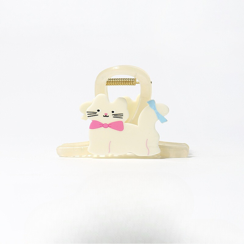 GJ2019奶白系乖巧猫咪中號鯊魚夾2024.06.04