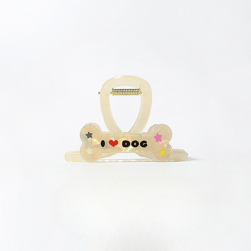 GJ2014百搭個性卡通趣味小狗骨頭盤髮鯊魚夾2024.06.04