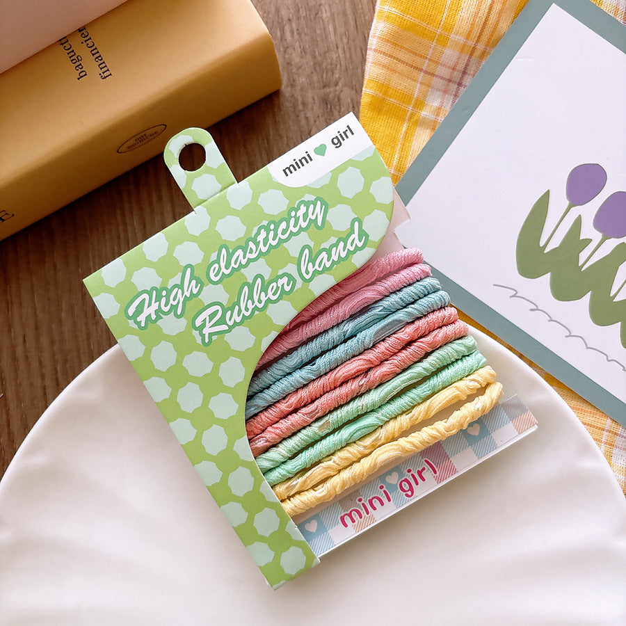 CM0213少女心百搭基礎款甜美糖果色高彈力髮圈2025.03.07