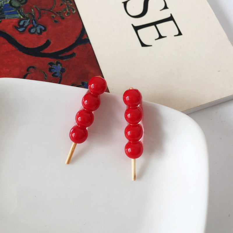 BM4483紅紅火火S925銀針耳環2023.05.26