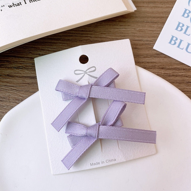 CA0826溫柔芭蕾風甜美小號緞帶蝴蝶結髮夾2023.08.25