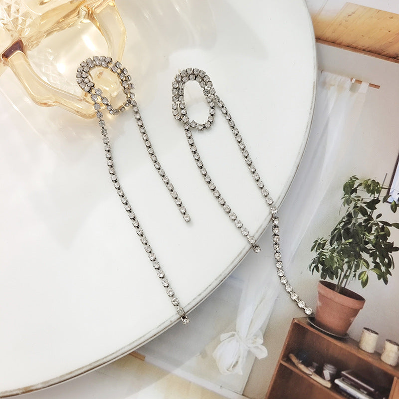 BA7348鑲鑽流蘇S925銀針耳釘2024.04.09