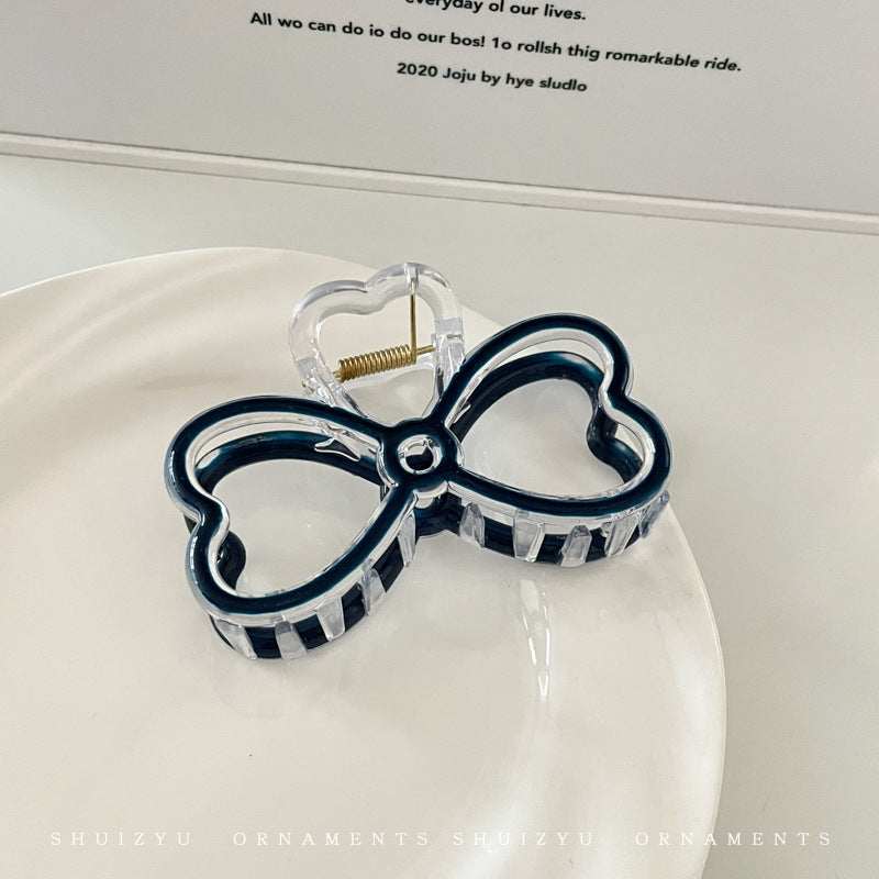 AM4541克萊因藍拼色透明大號鯊魚夾2023.05.23