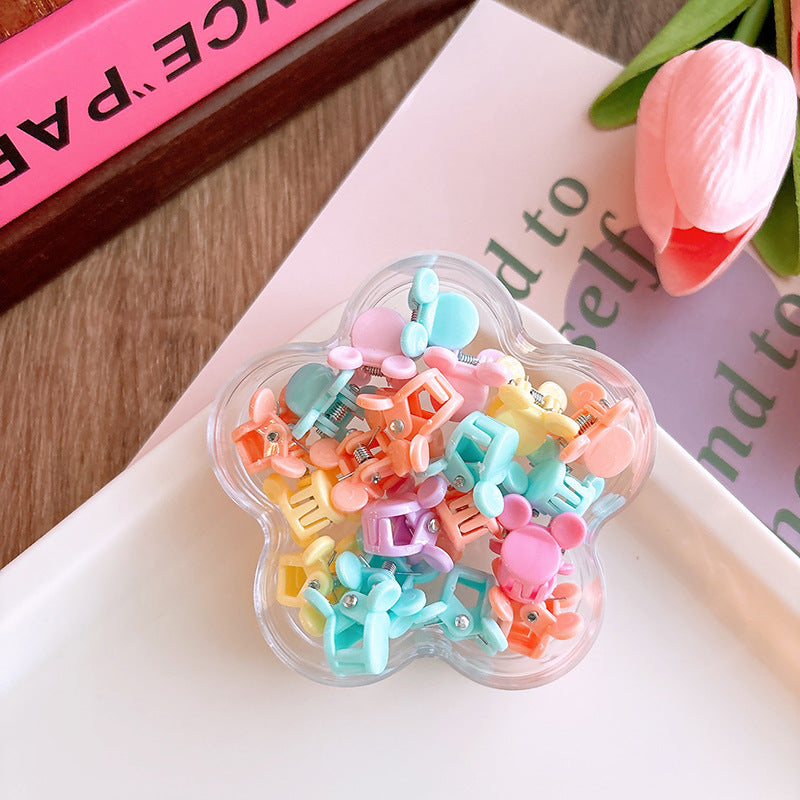 CN0509可愛迷你小花盒糖果色小號兒童碎髮抓夾女20個2024.05.17