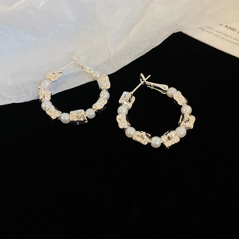 EJ0911不規則幾何珍珠銀針耳環2024.06.14