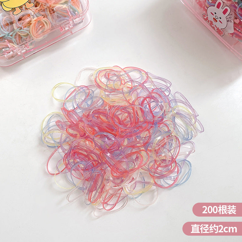 AJ2826兒童不傷髮小號韓國彩色紮頭橡皮筋2023.06.16