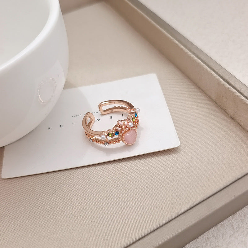 BA7182輕奢氣質雙層愛心開口戒指2023.08.01