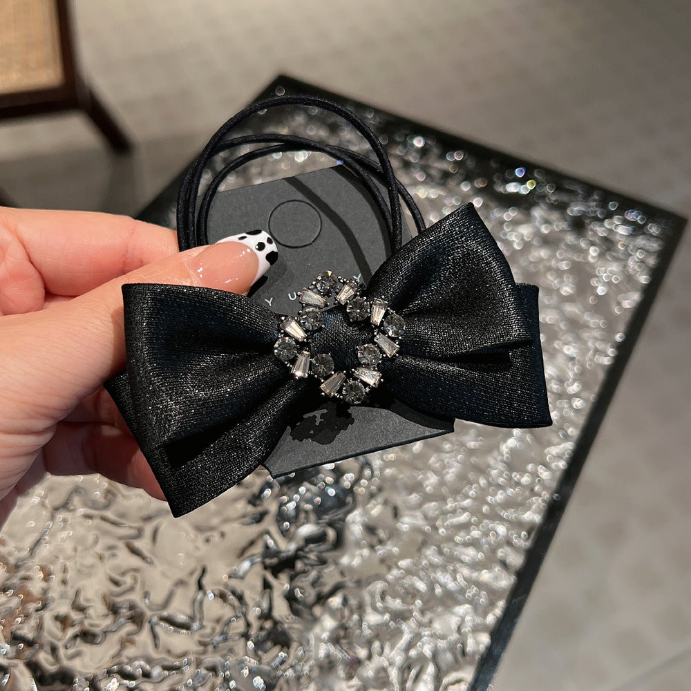 AD0311蝴蝶結閃鑽雪花大腸髮圈2023.12.29