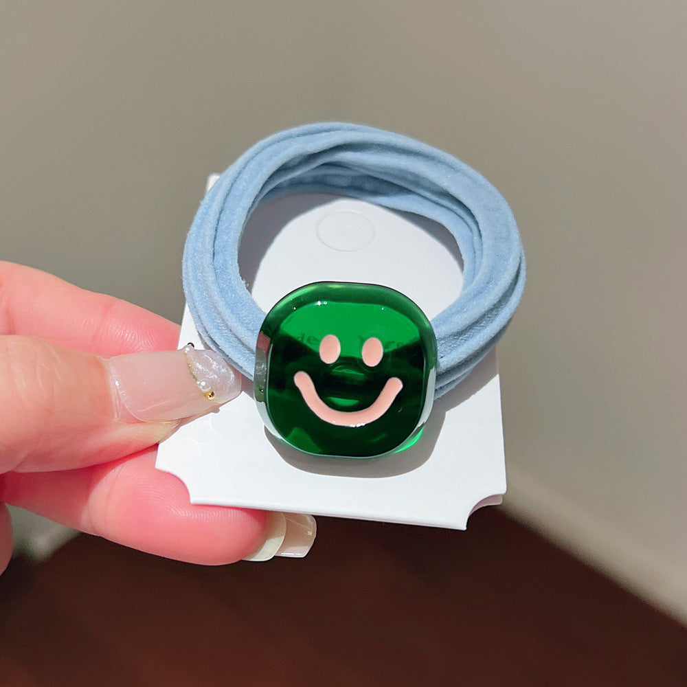 AN6786秋冬美拉德色毛巾圈笑臉髮圈2023.11.07