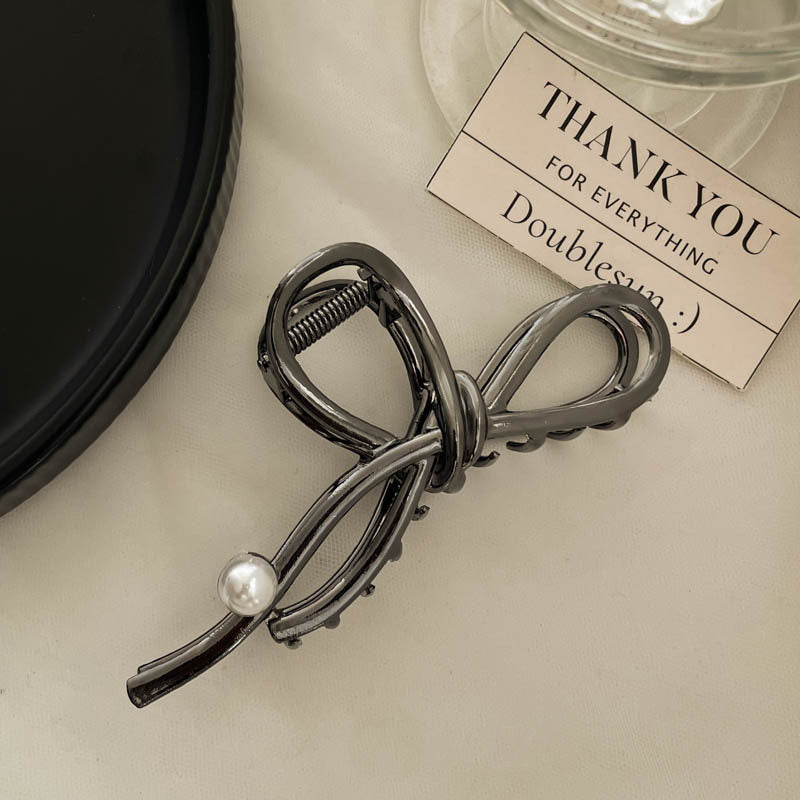 FA1022氣質優雅珍珠蝴蝶結鯊魚夾2023.04.25