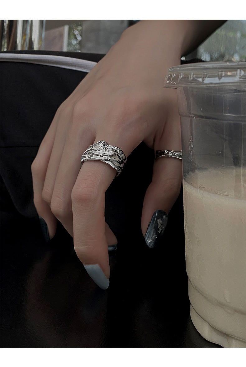 EN6097不規則幾何開口戒指2件套2023.11.14