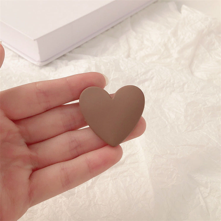 IM2447韓系氣質毛絨愛心大號鯊魚夾髮夾2024.03.19