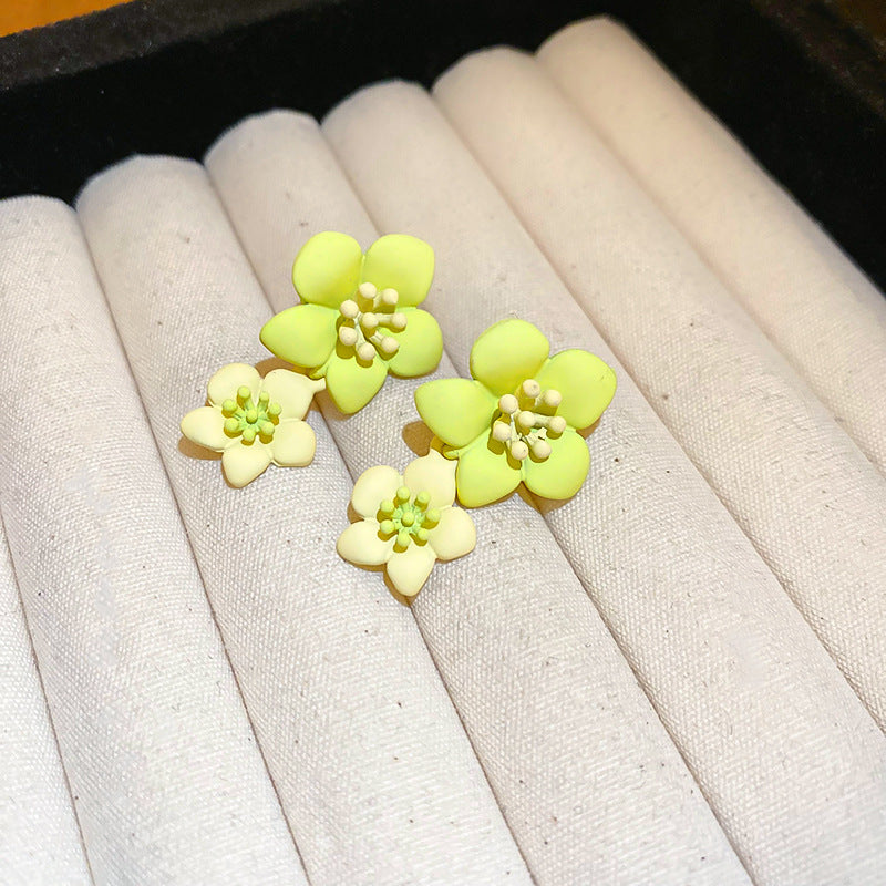 EA9475夏季韓系小清新甜美花朵銀針耳環2024.04.16