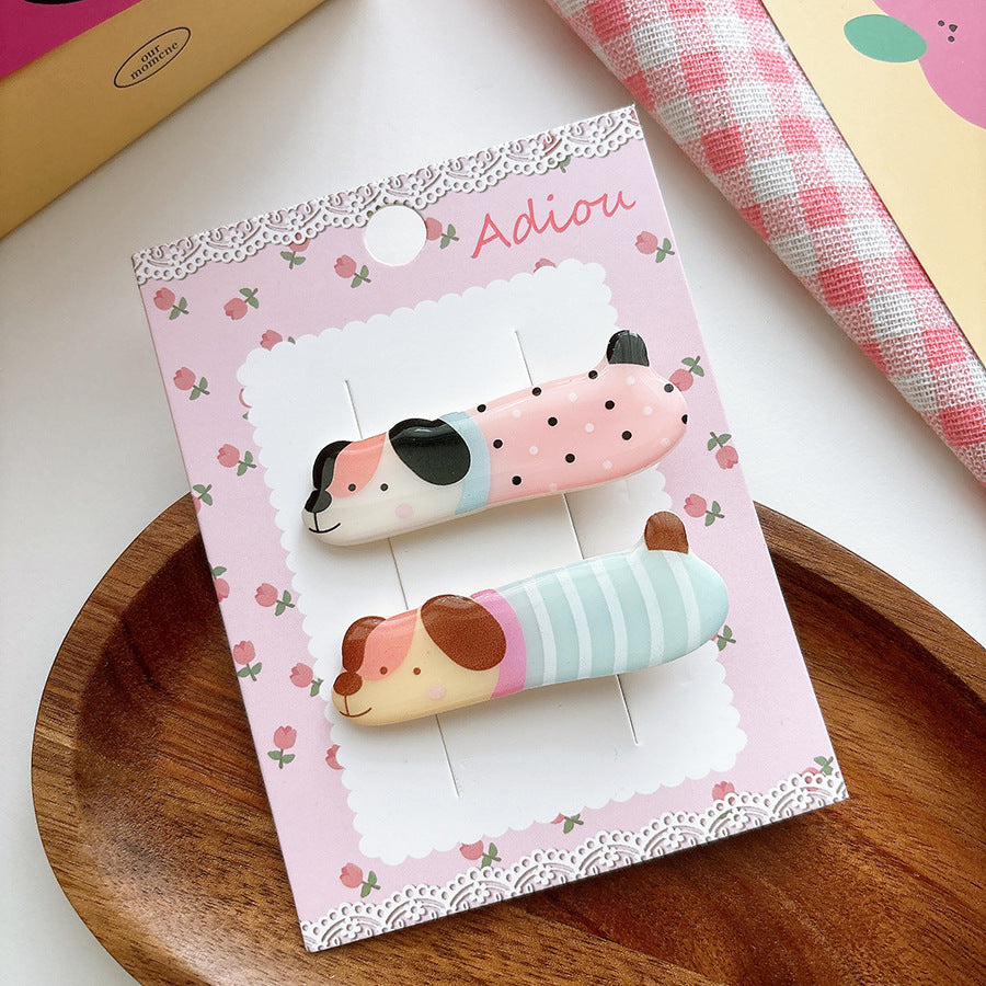 CM0301甜美可愛少女心卡通亞克力髮夾2025.03.07