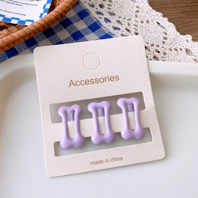 CS0912馬卡龍簡約迷你鏤空骨頭髮夾2023.09.29