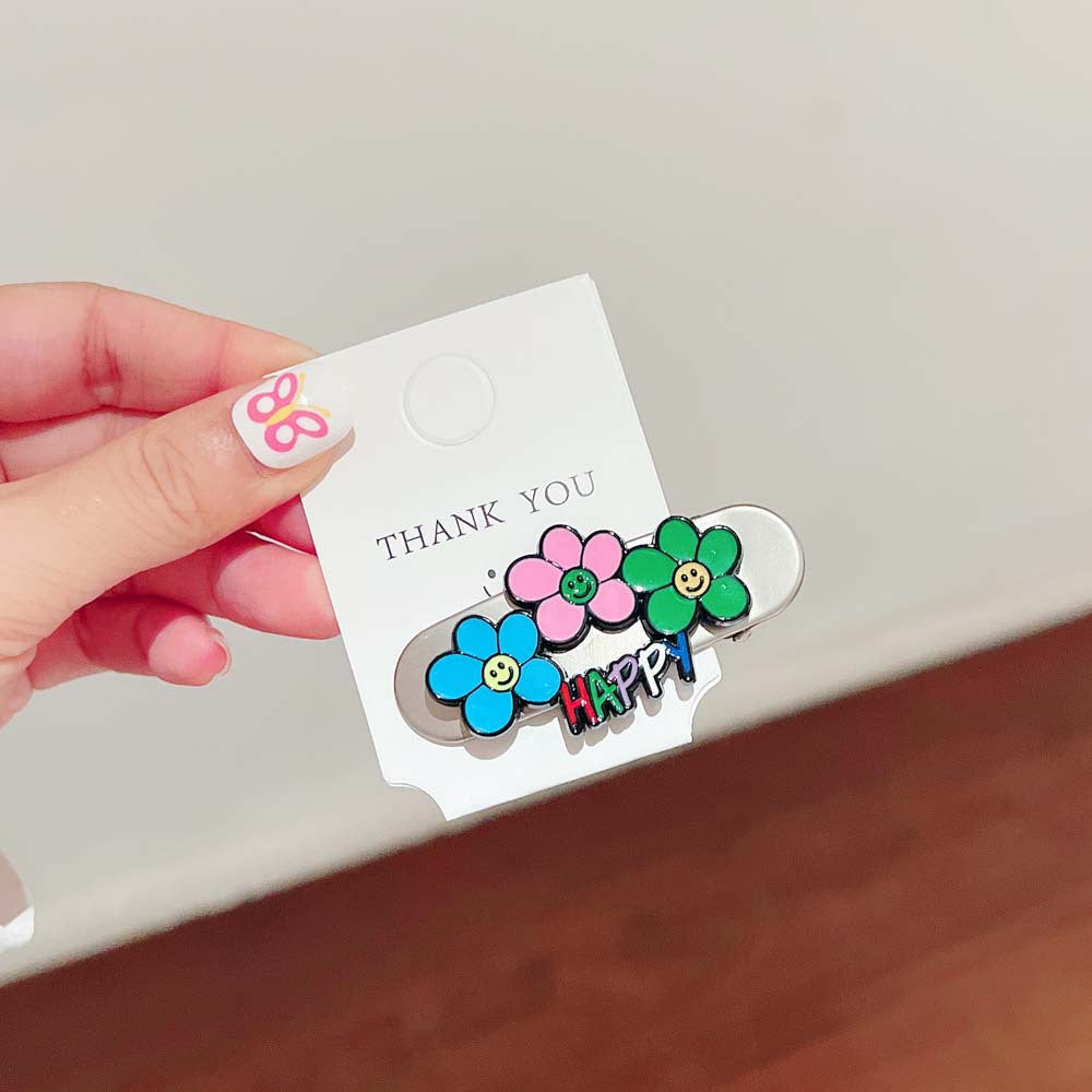 AK3867字母花朵多巴胺鯊魚夾百搭氛圍感碎髮夾2023.07.28