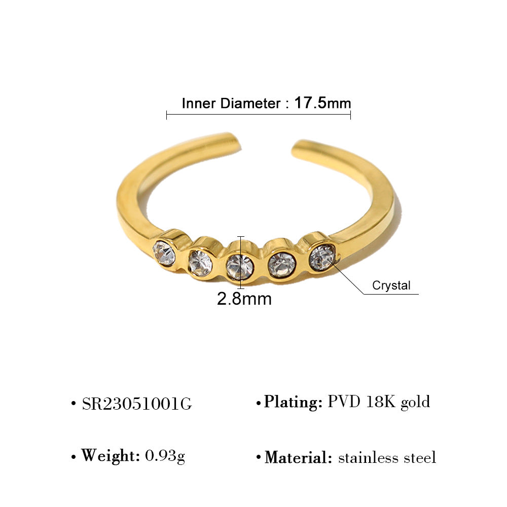 GJ2201ins風鑲嵌白色鋯石百搭鈦鋼戒指2024.06.07