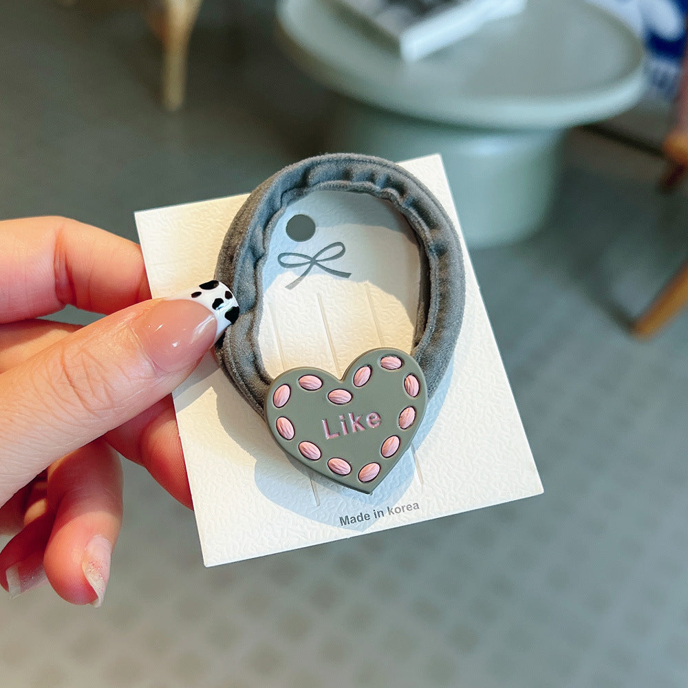 AN6771秋冬美拉德色系拼色毛巾圈髮繩2023.11.17