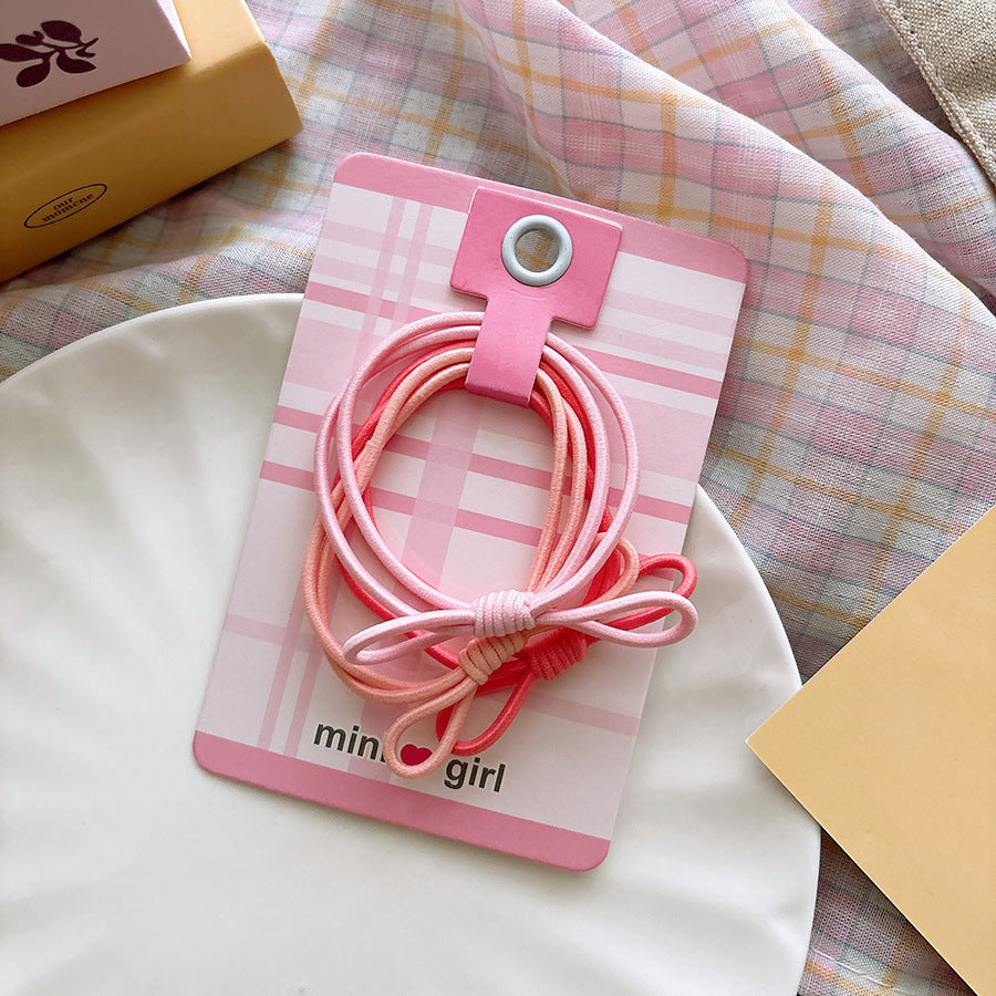 CM0214韓系甜美基礎款高彈力蝴蝶結女孩髮繩2025.03.07