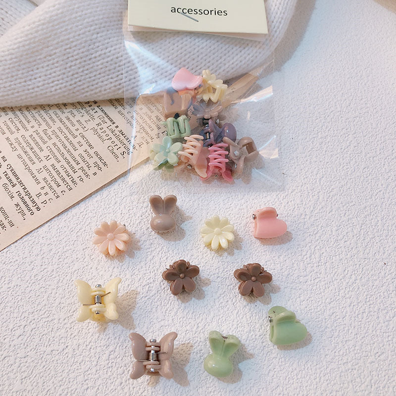 IM5122可愛迷你愛心花朵果凍透明彩色小抓夾2024.03.26