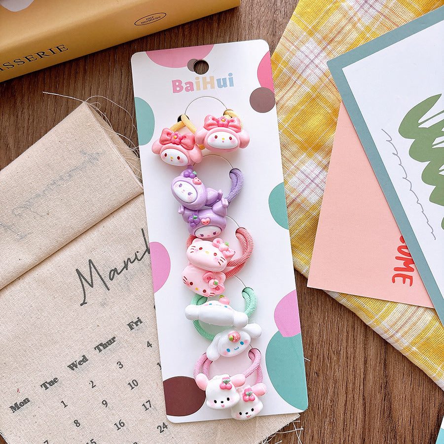 CM0211女童百搭可愛卡通兒童高彈力髮圈10個2025.03.07