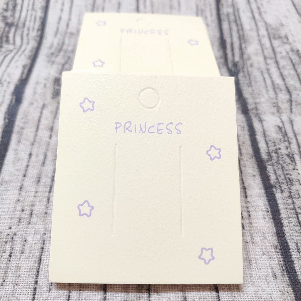 KP7655髮飾配件- 成品飾品卡片 彩色髮夾卡紙 黃色粉色藍色皮紋星星包裝7*8cm展示卡