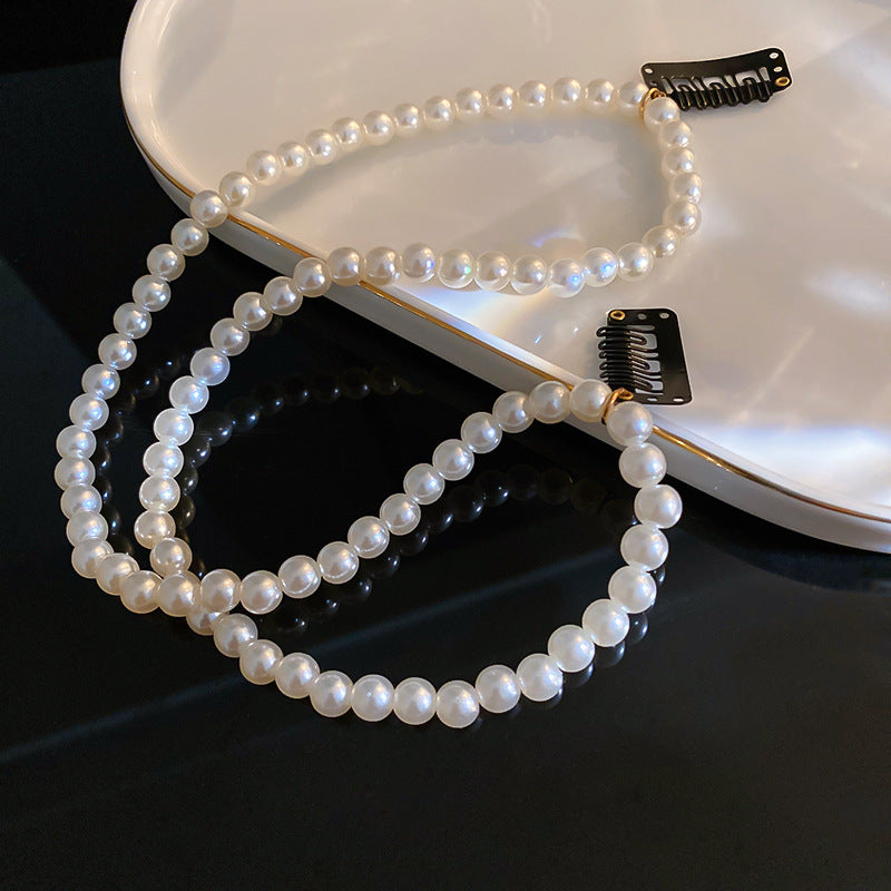 HJ1290韓國珍珠頭飾赫本風髮飾2023.01.24