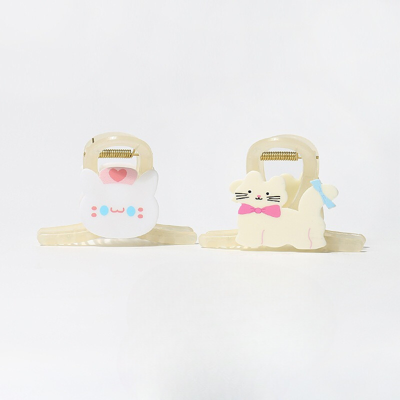 GJ2019奶白系乖巧猫咪中號鯊魚夾2024.06.04