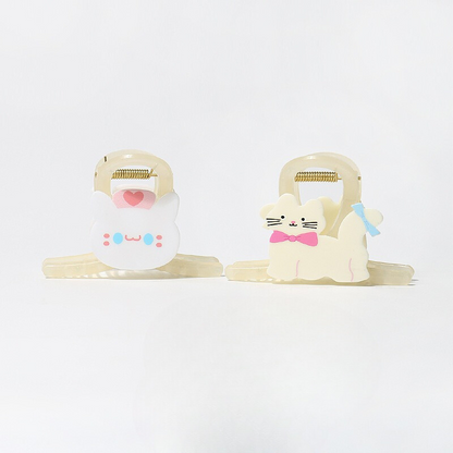 GJ2019奶白系乖巧猫咪中號鯊魚夾2024.06.04