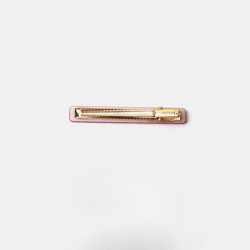 GJ2008甜美優雅日系少女心紅色格子波點側邊髮夾2024.06.04