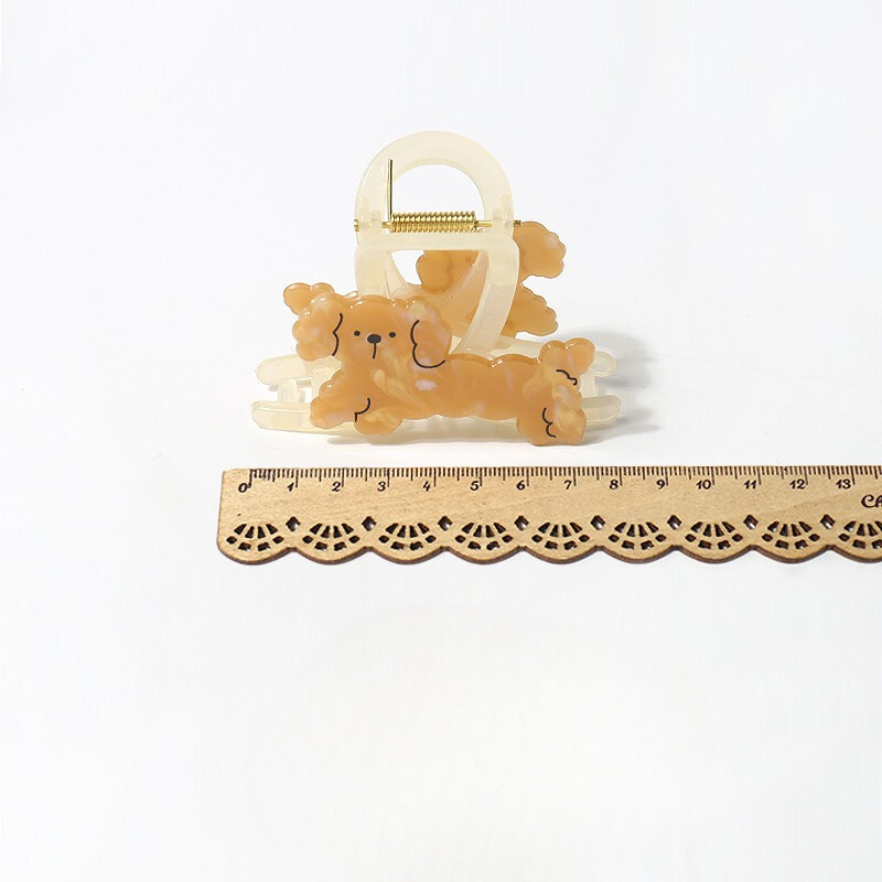 GJ2014百搭個性卡通趣味小狗骨頭盤髮鯊魚夾2024.06.04