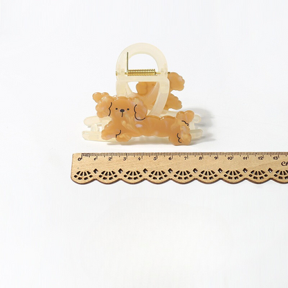 GJ2014百搭個性卡通趣味小狗骨頭盤髮鯊魚夾2024.06.04