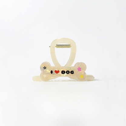 GJ2014百搭個性卡通趣味小狗骨頭盤髮鯊魚夾2024.06.04