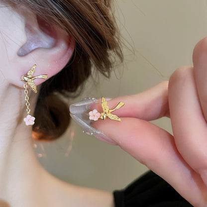 EN2015燕子滴油花朵氣質項鍊套裝2024.05.21