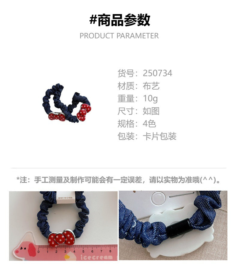 CJ0734可愛卡通亞克力女孩牛仔腸圈2025.07.25