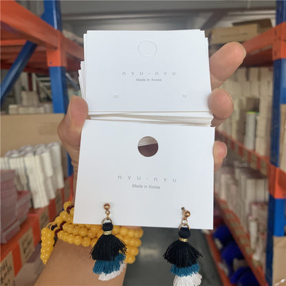 KP1139飾品配件-長方形耳環展示卡紙