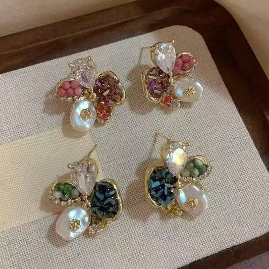 EA3259輕奢手工水晶花瓣耳環2026.04