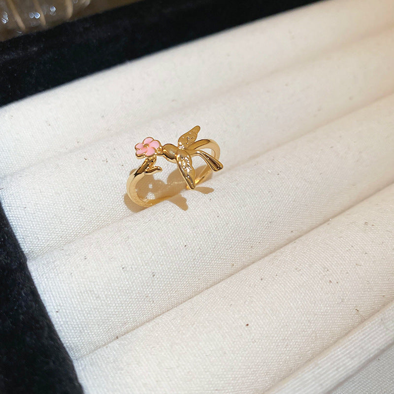 EN2015燕子滴油花朵氣質項鍊套裝2024.05.21