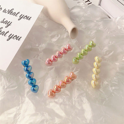 IM7602甜酷氣質炫彩人魚姬愛心髮夾2024.03.19