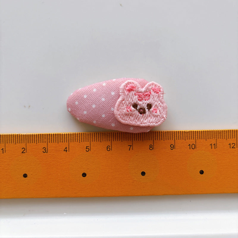 CA0808兒童刺繡布藝髮夾女童側邊水果碎髮夾2026.08