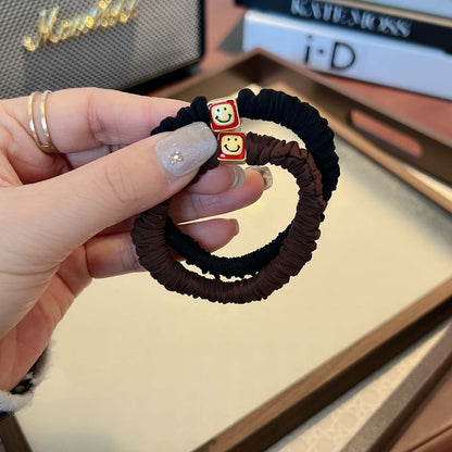 AD1036啞古金新年方塊小腸髮圈2024.12.13