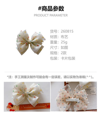 CZ0815彩色大蝴蝶結髮夾2026.08