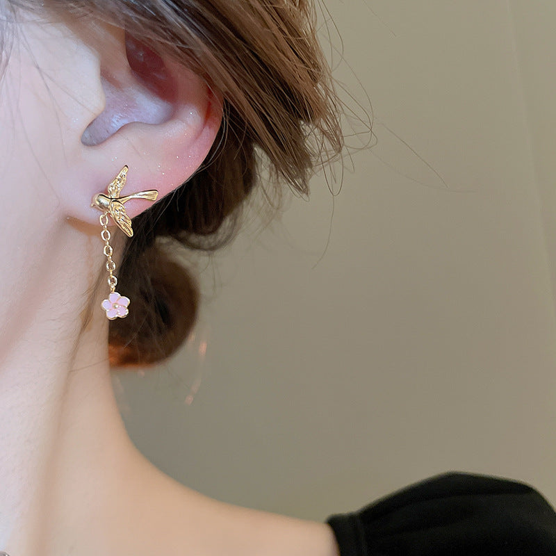 EN2015燕子滴油花朵氣質項鍊套裝2024.05.21