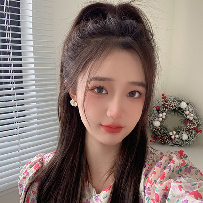 BJ2536甜美小清新雛菊花朵S925銀針耳釘2025.07.22