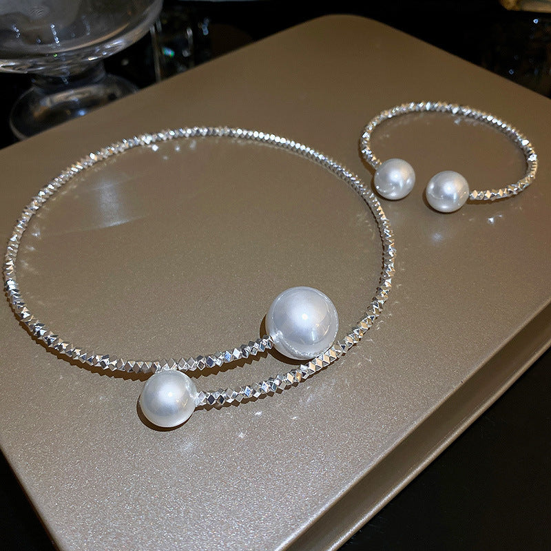 EN2395碎銀幾兩珍珠開口氣質項圈2024.05.21