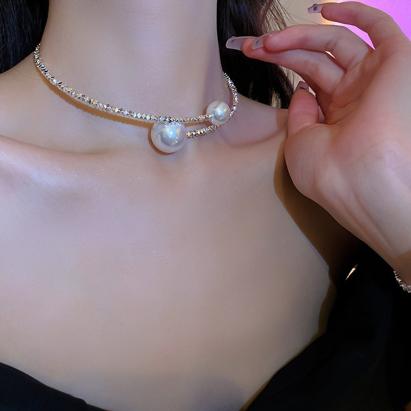 EN2395碎銀幾兩珍珠開口氣質項圈2024.05.21