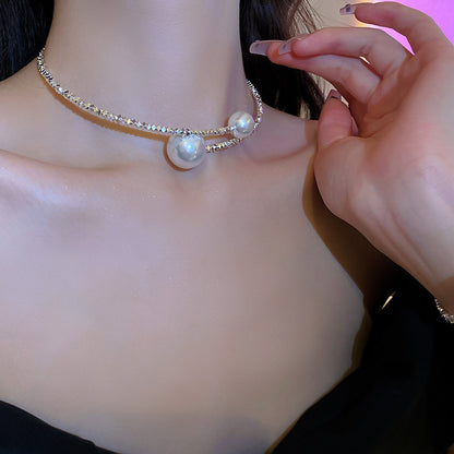 EN2395碎銀幾兩珍珠開口氣質項圈2024.05.21