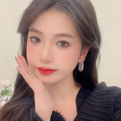 BA7340歐美金屬感鏈條流蘇耳環2024.04.09