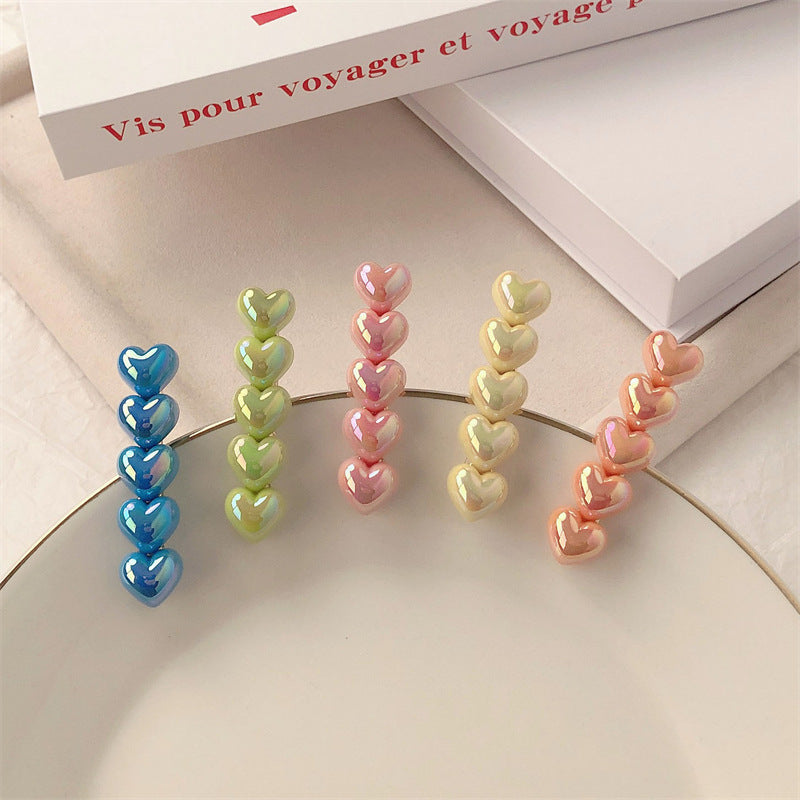 IM7602甜酷氣質炫彩人魚姬愛心髮夾2024.03.19